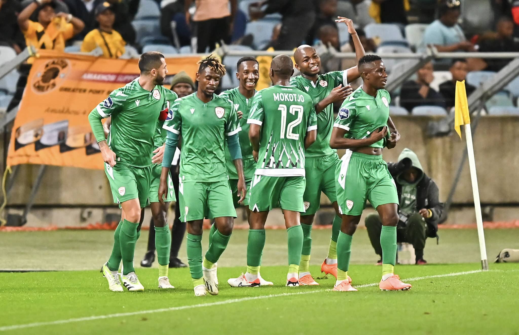 Sekhukune scores the first goal of the match during the DStv Premiership 2023/24 