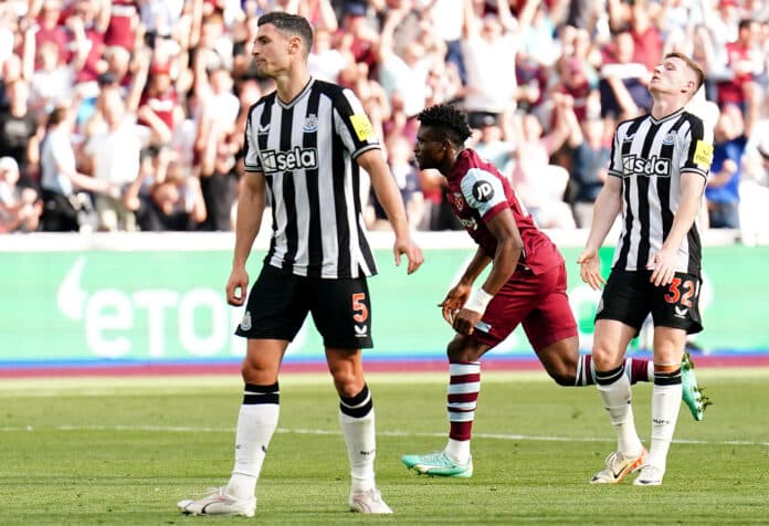 Mohammed Kudus nets late equaliser in West Ham vs Newcastle