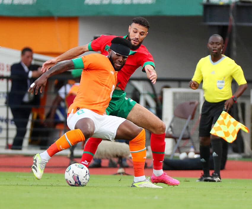 Franck Kessie in action for Ivory Coast