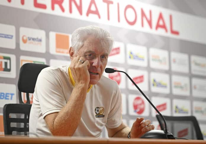 Bafana Bafana coach Hugo Broos denies clash with Orlando Pirates star Lepasa