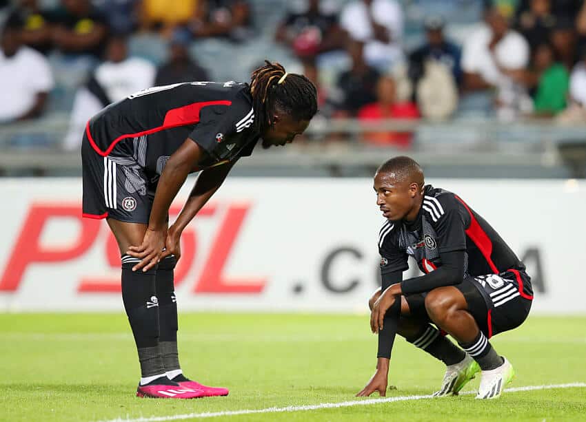Orlando Pirates players in a action