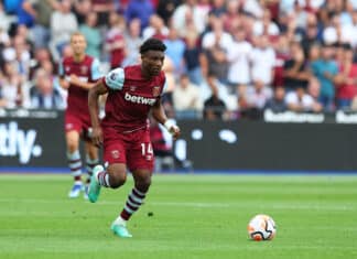 Stonebwoy reaches the London Stadium to support Kudus