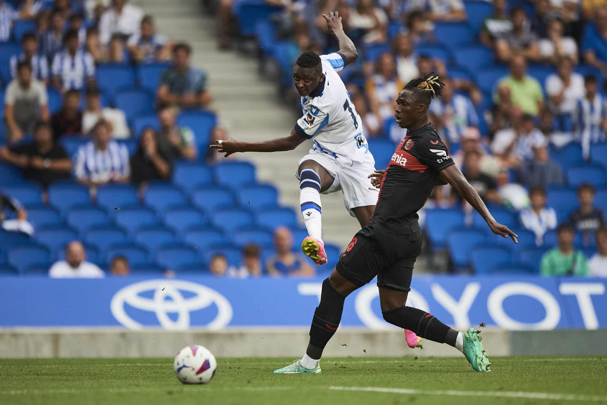 Sadiq Umar of Real Sociedad during the Pre-season friendly match between Real Sociedad and Bayer Leverkusen