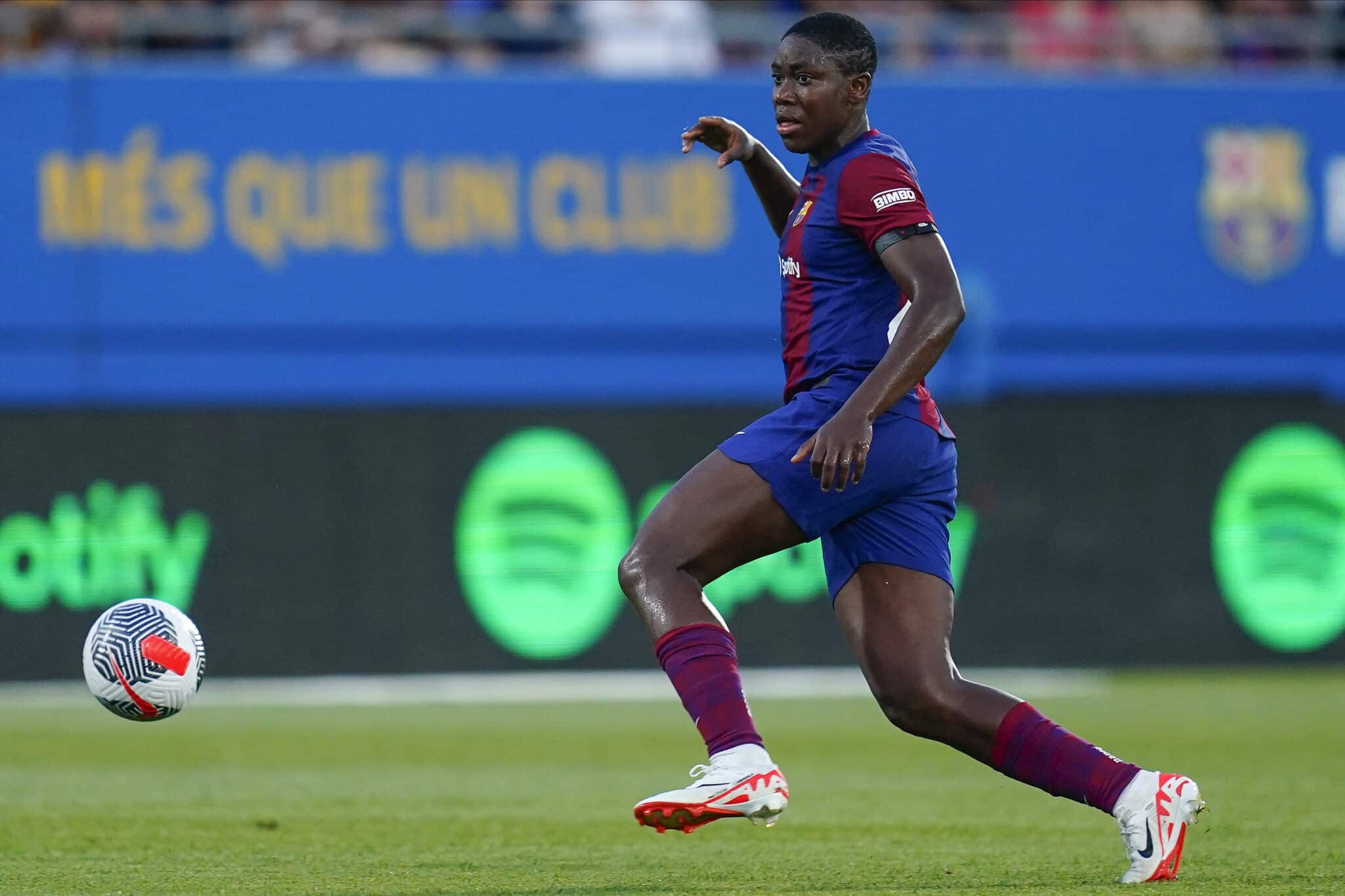 Asisat Oshoala of FC Barcelona during the Pre-season friendly