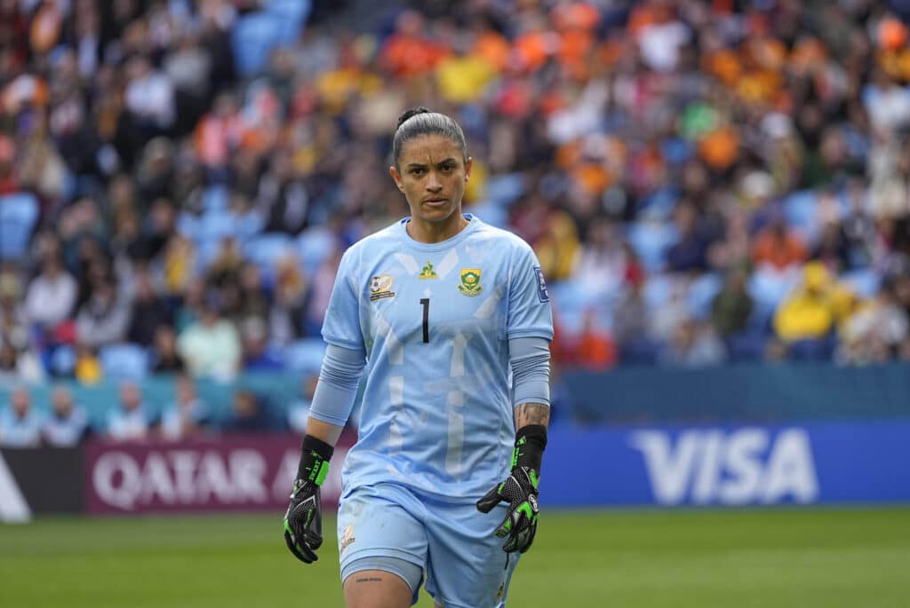 Kaylin Swart (South Africa) looks on during a game