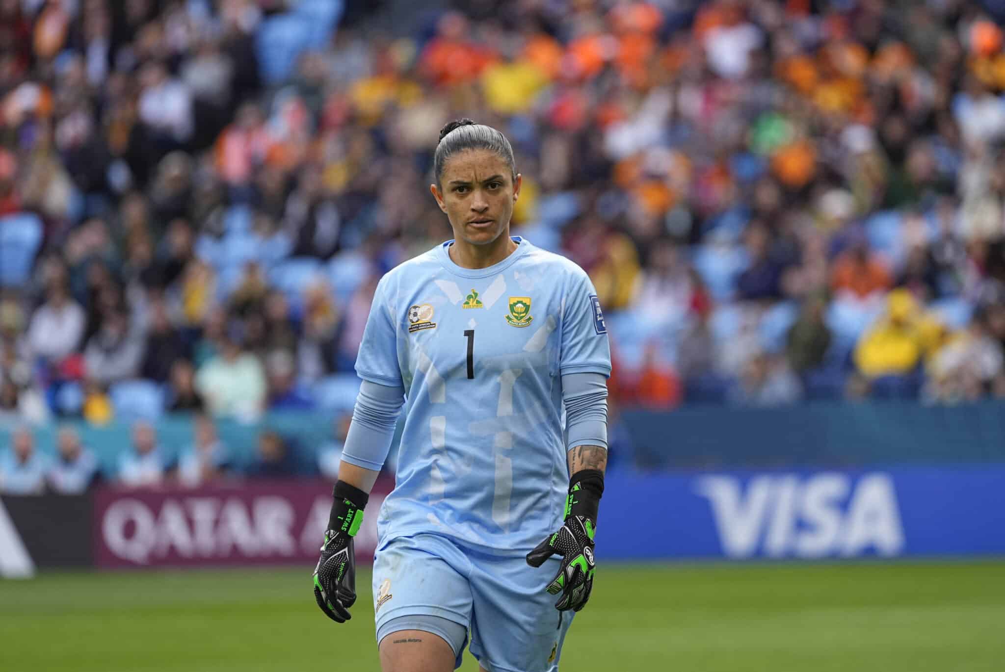 Kaylin Swart (South Africa) looks on during a game