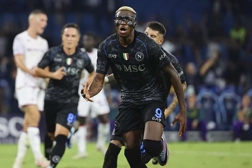 Victor Osimhen in action for Napoli