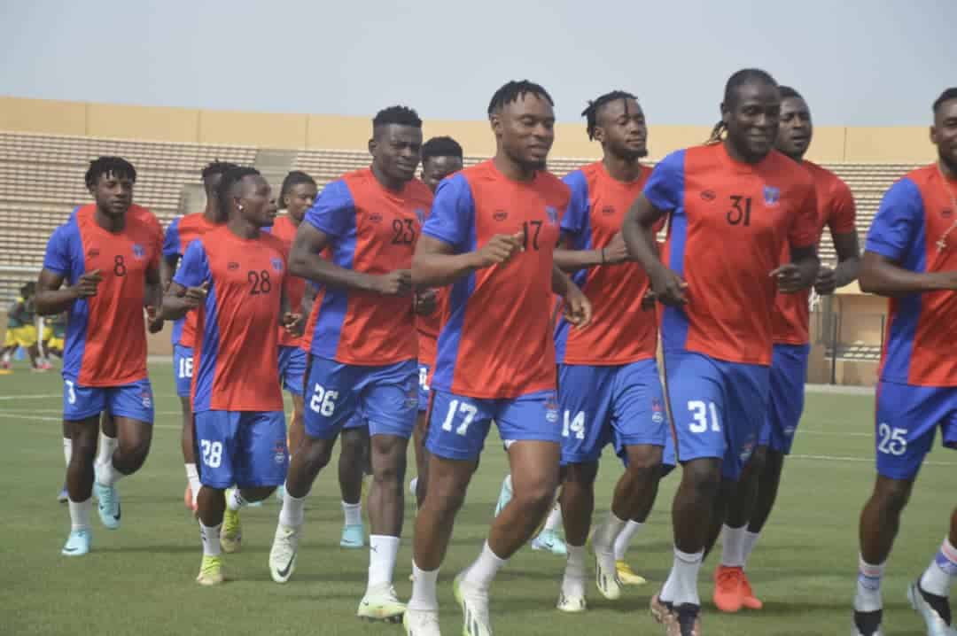 Lobi Stars team during training