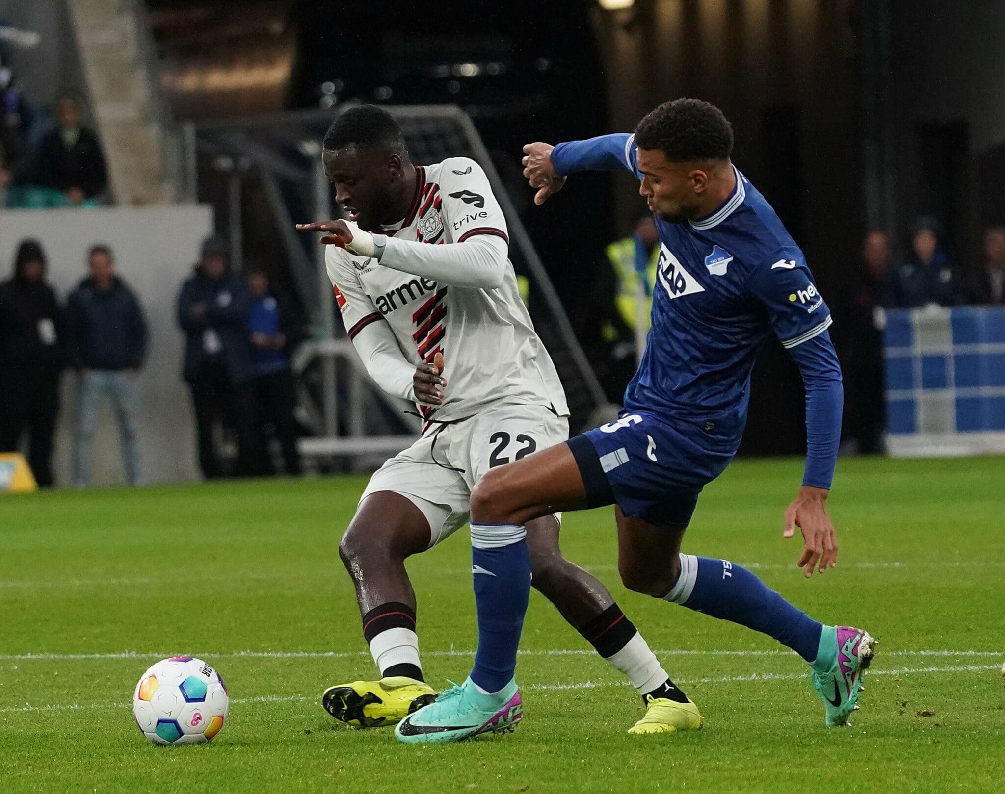 victor boniface in action for die werkself