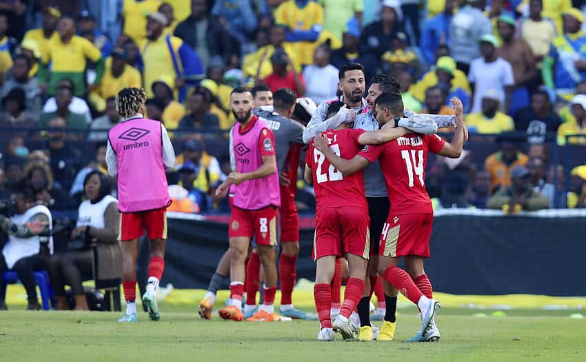 Wydad AC players celebrate