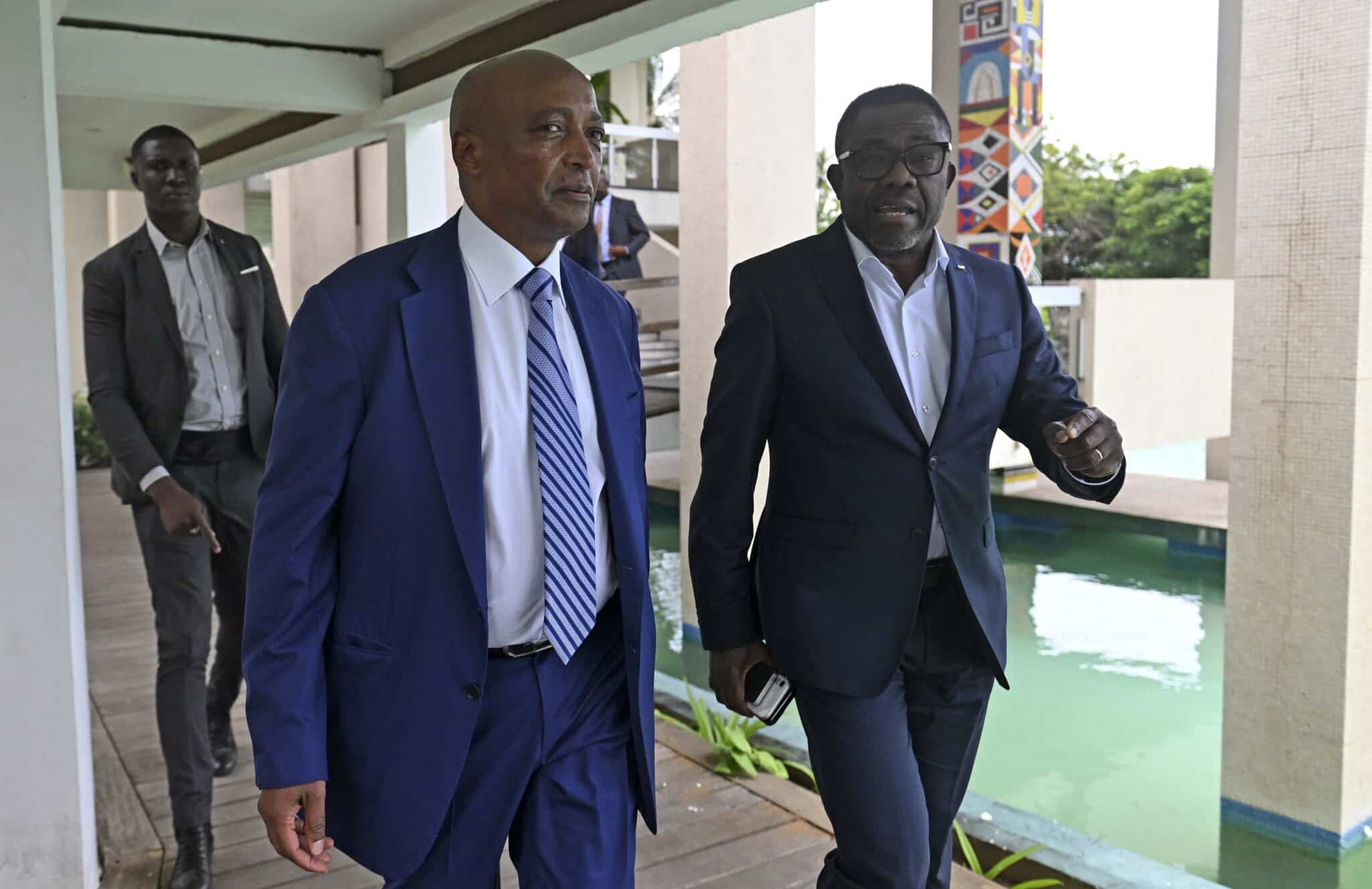 motsepe and Mosengo-Omba planning for AFCON 2023