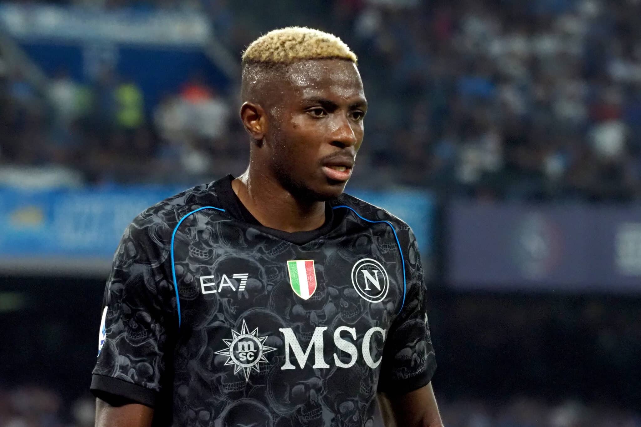 Victor Osimhen in action