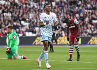 Taiwo Awoniyi back amongst the goals in Forest&rsquo;s 3-2 defeat to West Ham