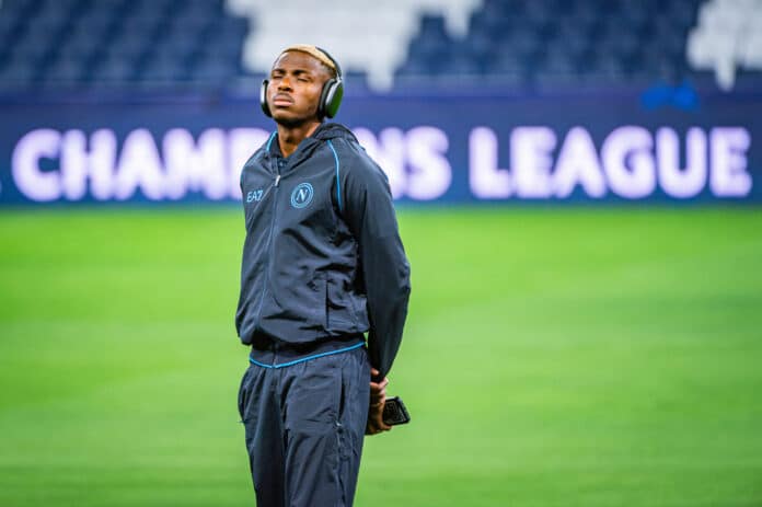 Osimhen falls short against rumored suitors as Napoli succumbs to Real Madrid