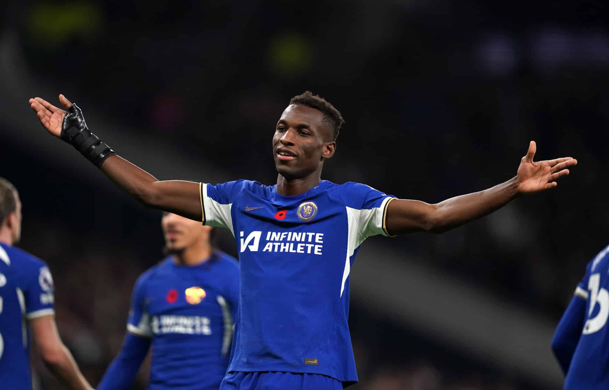 Chelsea striker Nicolas Jackson