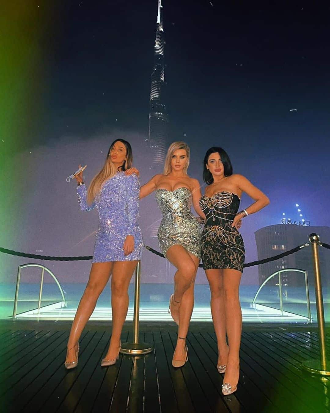 Judy Memini and her friends in Dubai