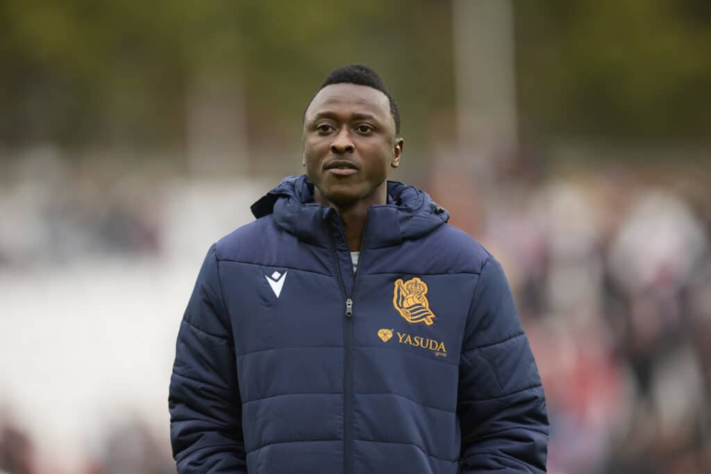 Umar Sadiq looks on during the La Liga