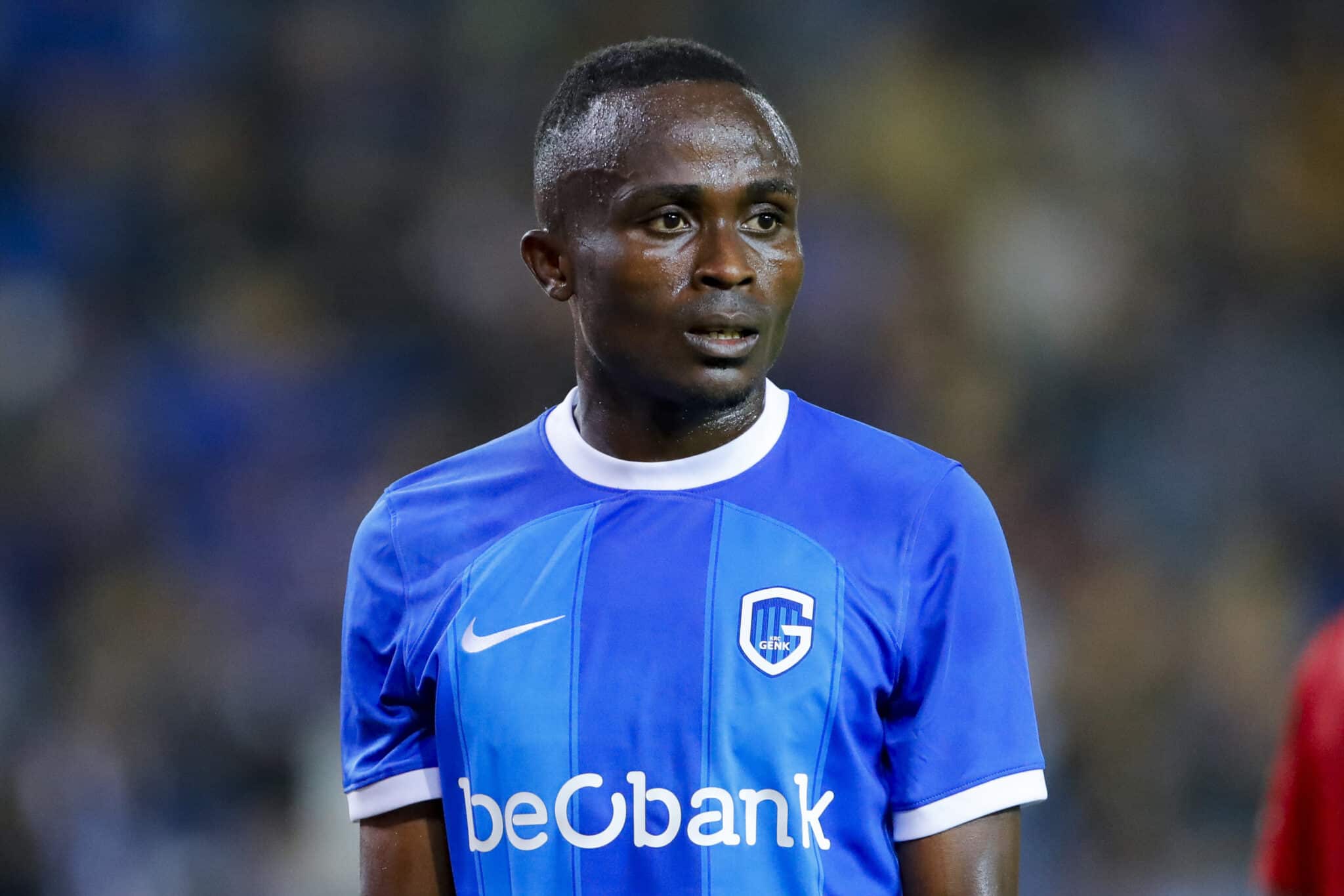 Yira Sor (KRC Genk) Looks on during the Europa League 