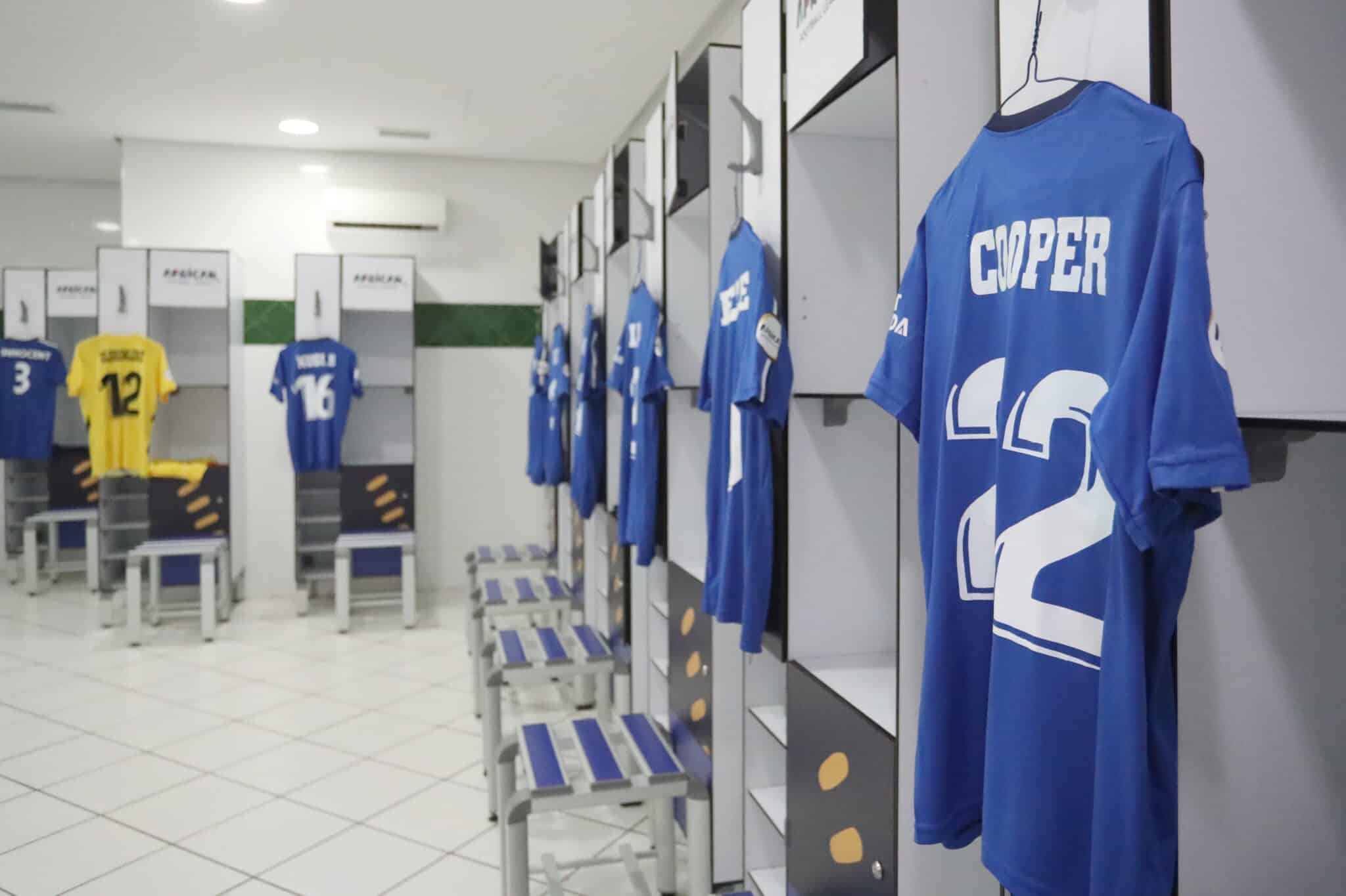 Enyimba FC changeroom general view during the CAF African Football League