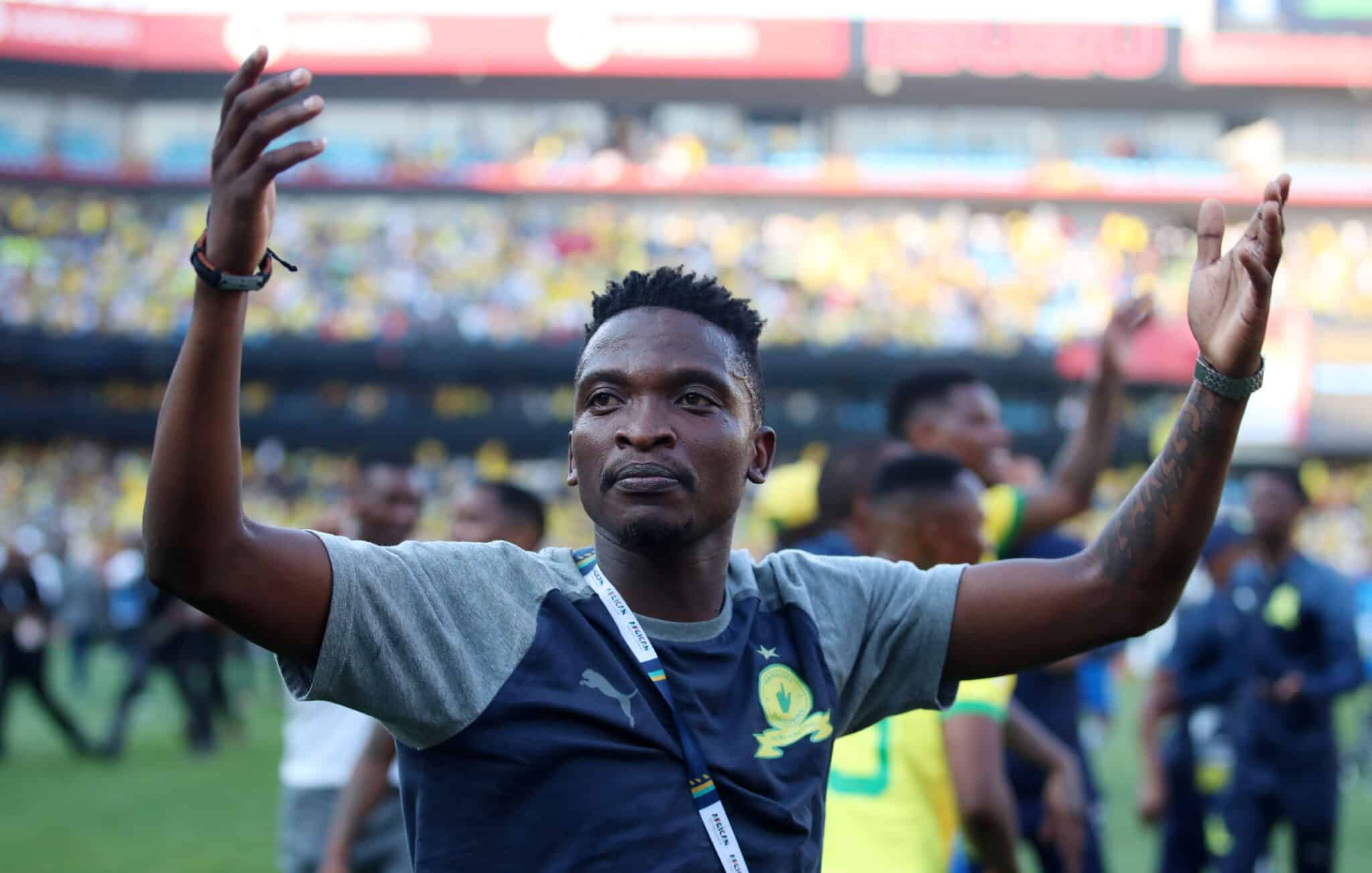 Lesiba Nku during Mamelodi Sundowns' AFL final game