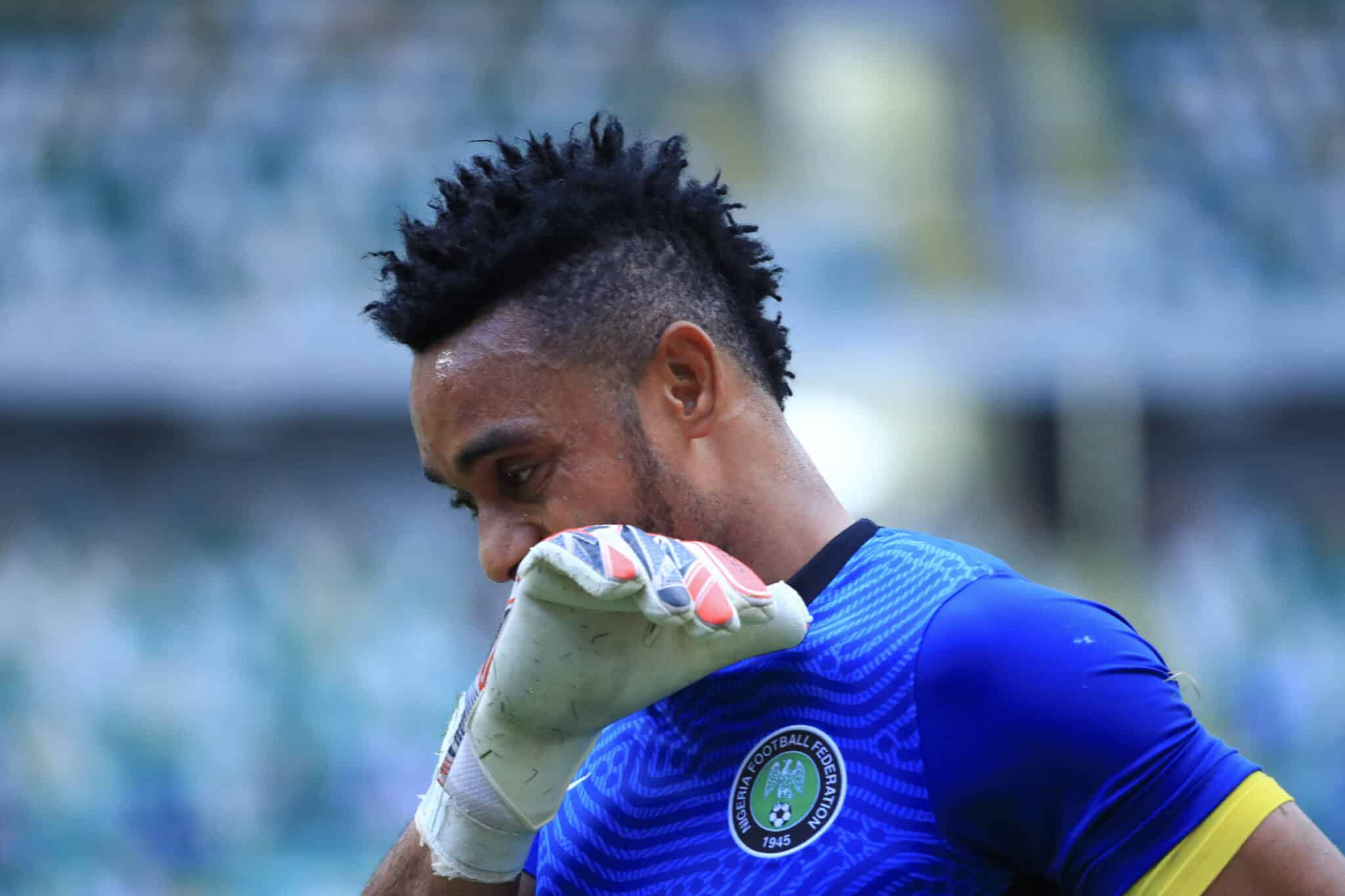 Olorunleke Ojo, goalkeeper of Nigeria during the 2026 FIFA World Cup Qualifiers 