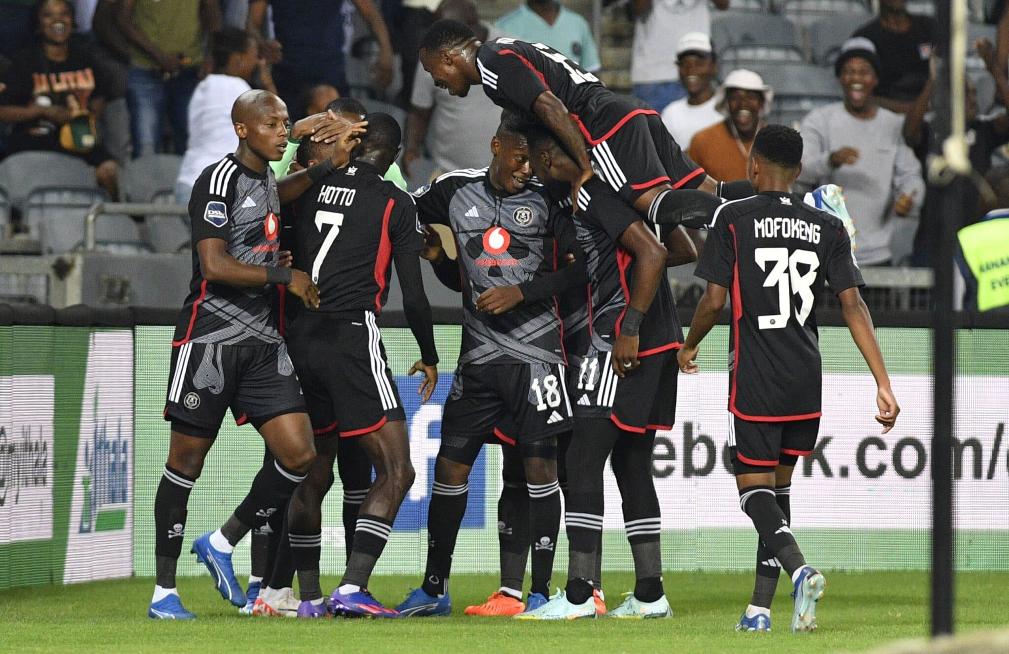 Orlando Pirates celebrate scoring