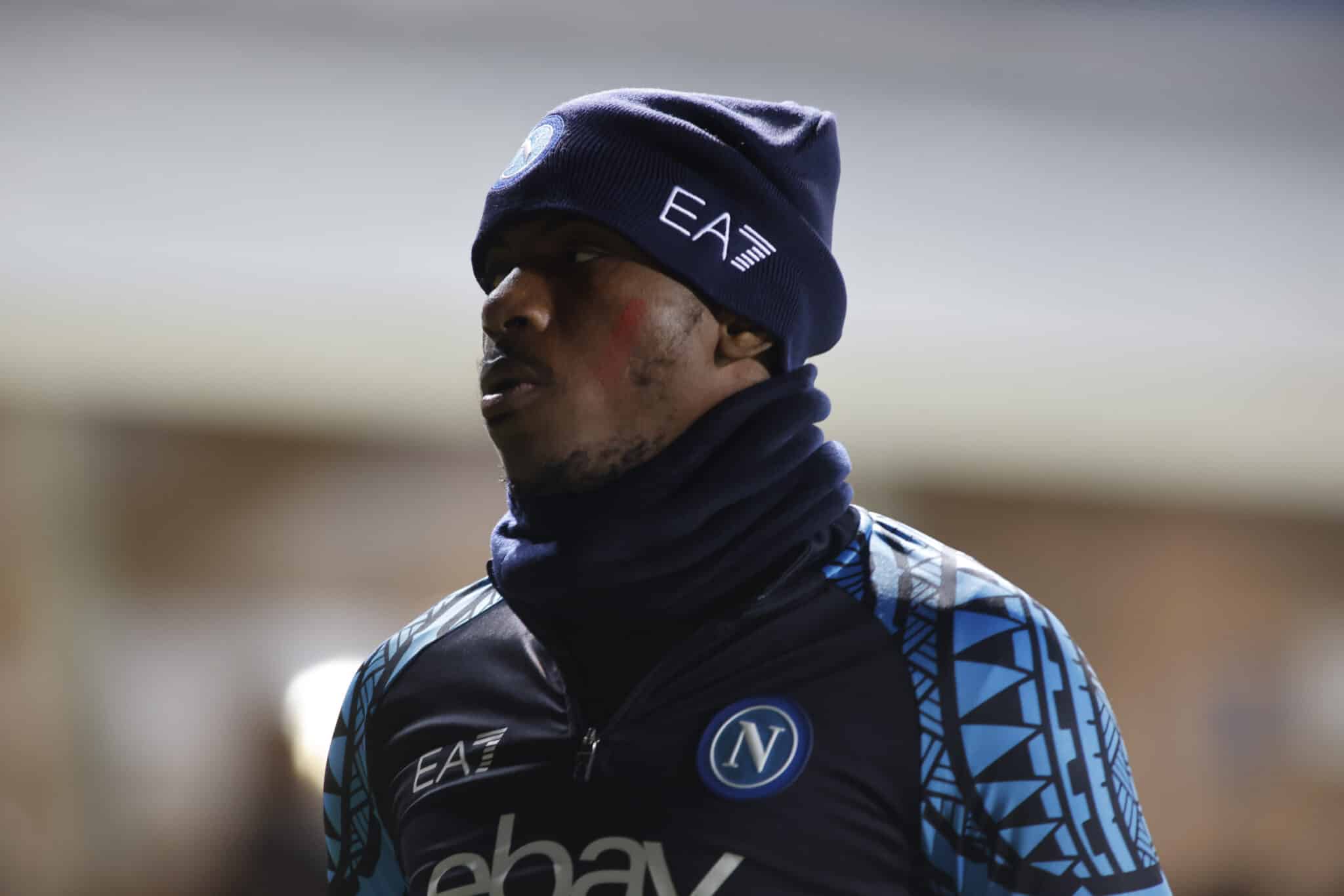 Victor Osimhen during Napoli training