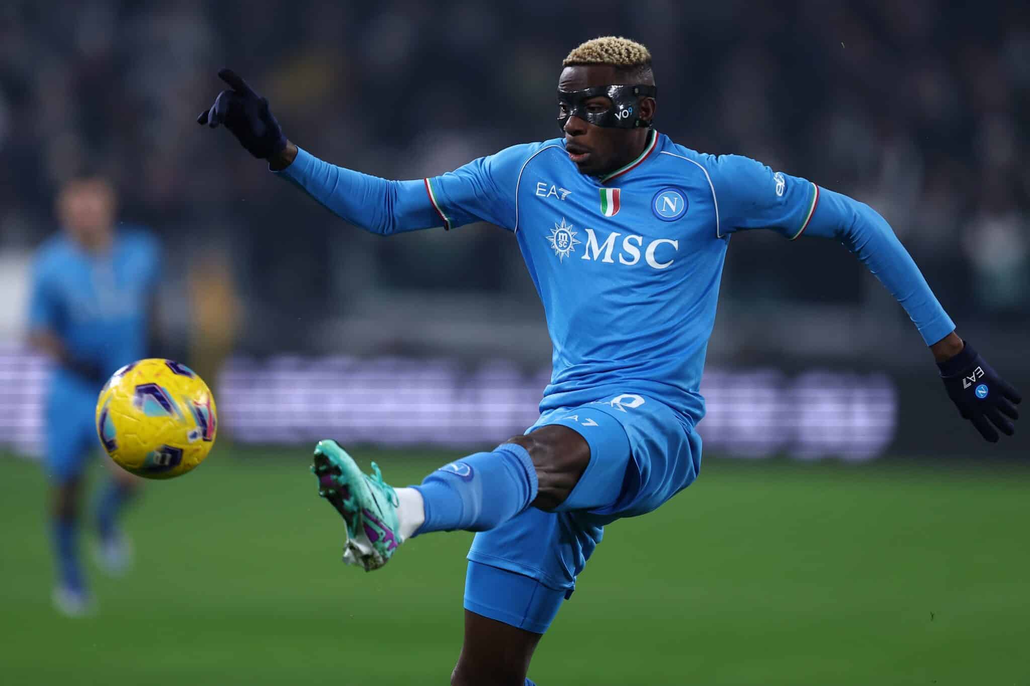 Victor Osimhen in action