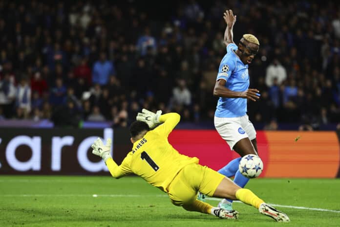 Osimhen scores first Champions League goal this season