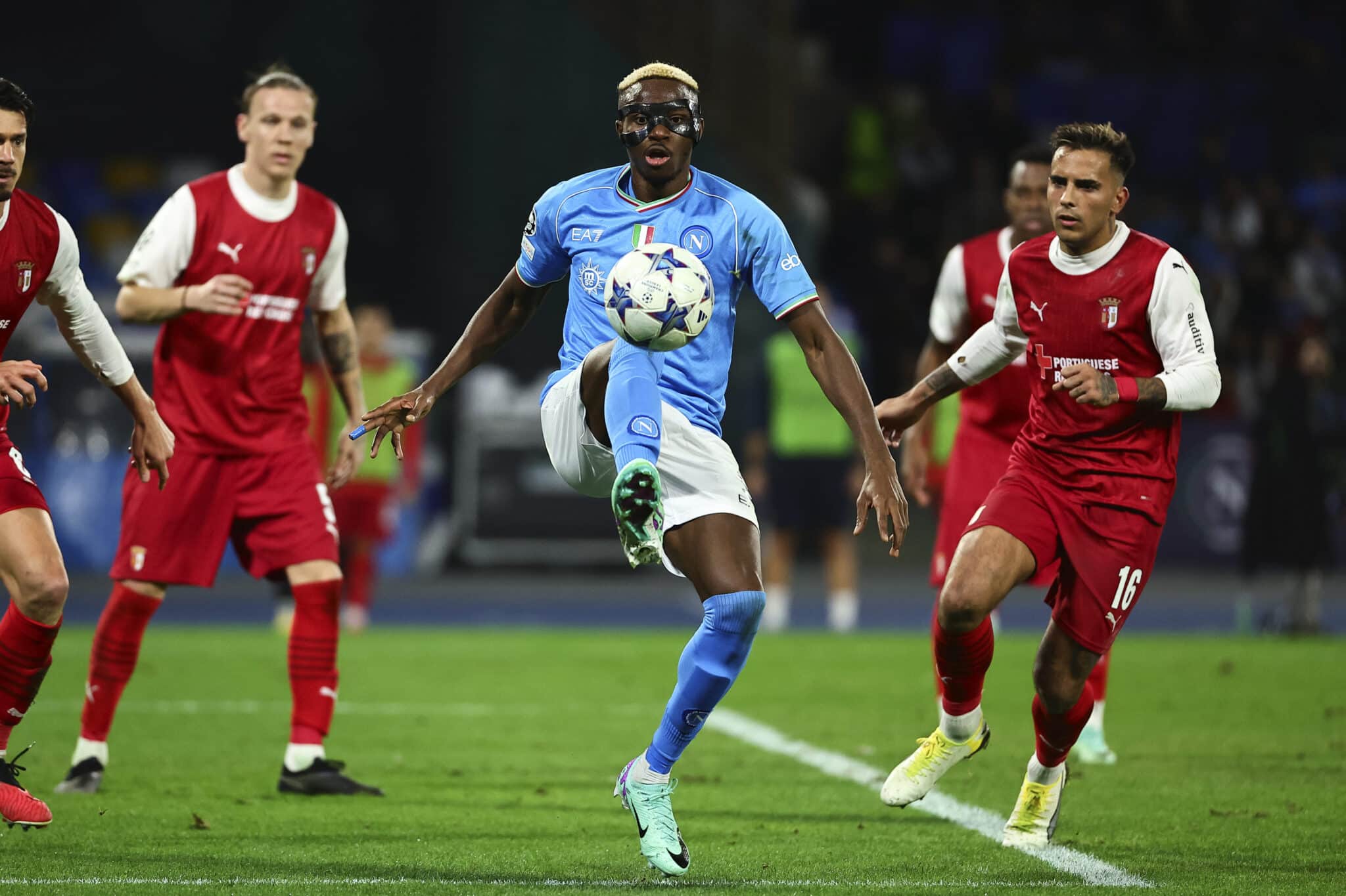 Osimhen played only 68 minutes against Braga