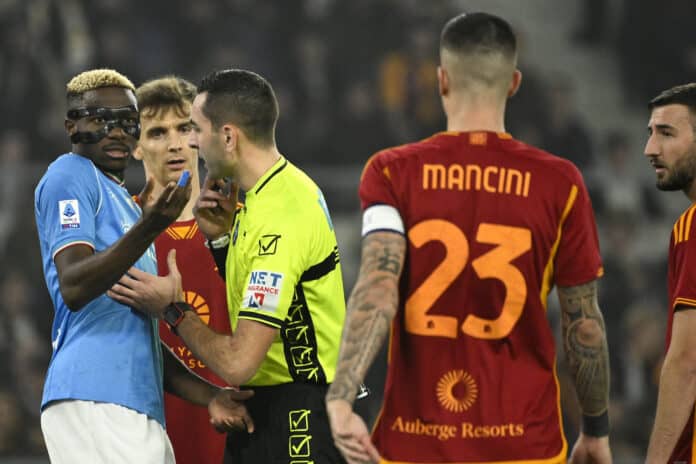 Napoli manager &lsquo;pardons&rsquo; Victor Osimhen for red card against Roma