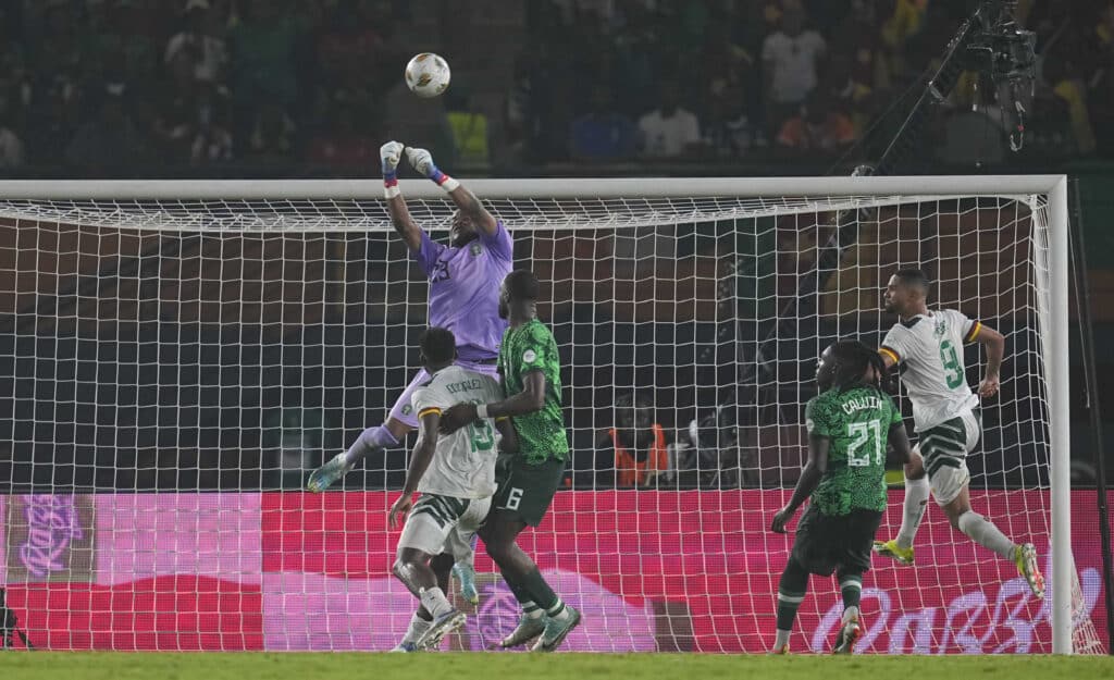 Stanley Nwabali - injured against Cameroon