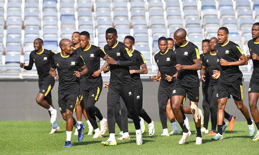 Bafana Bafana team during training