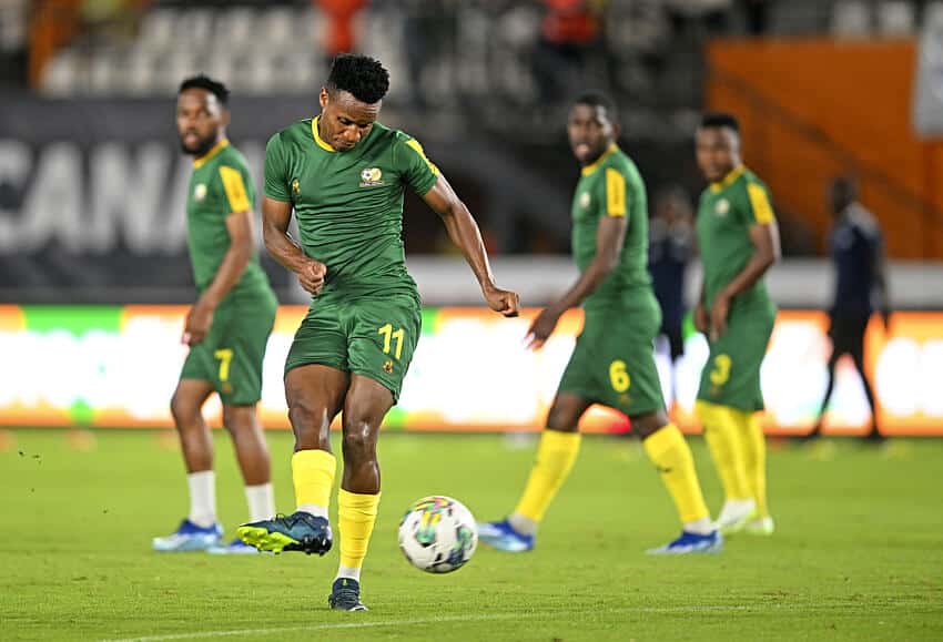 Bafana Bafana players in action