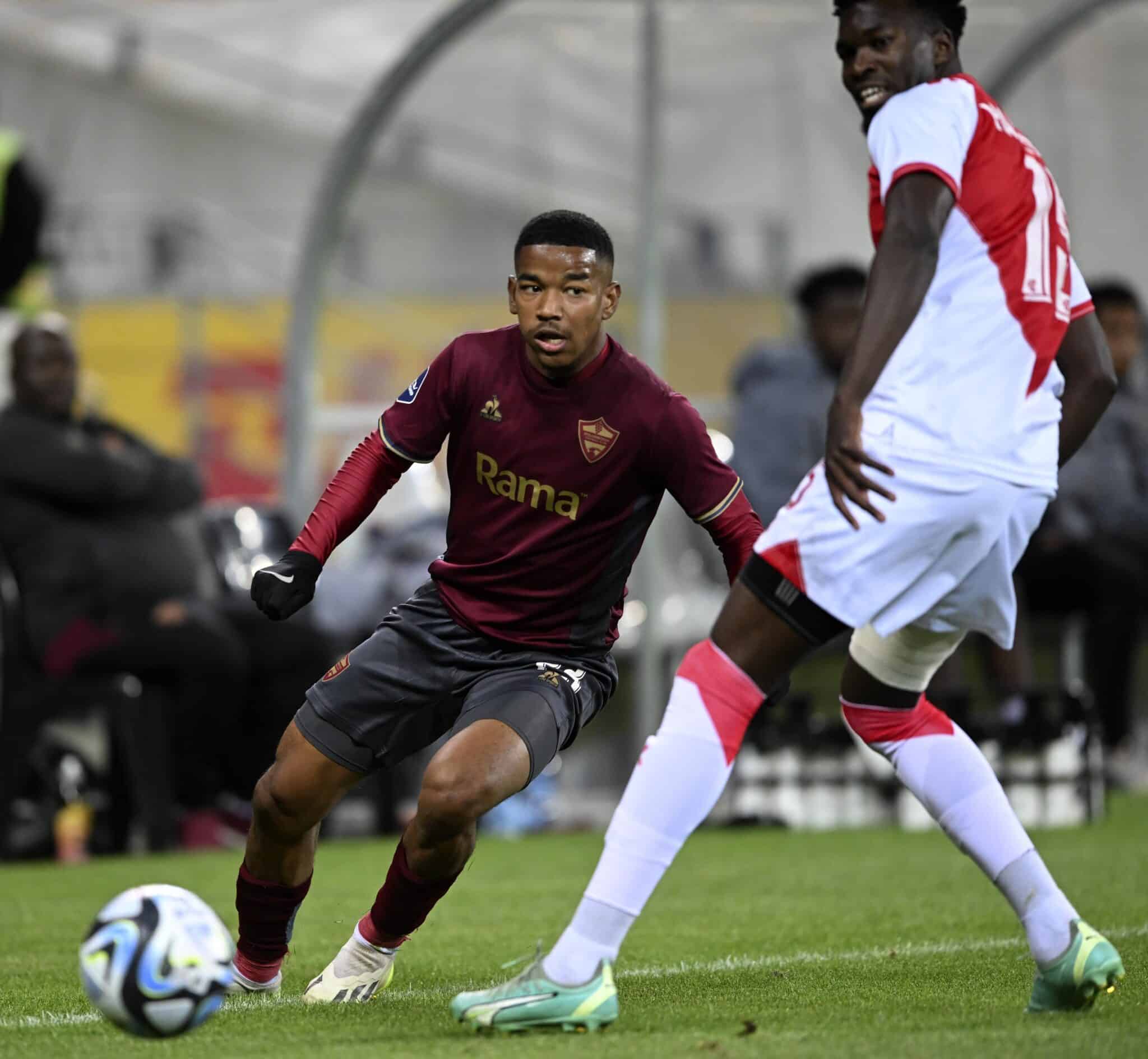 Jayden Adams in action for stellenbosch