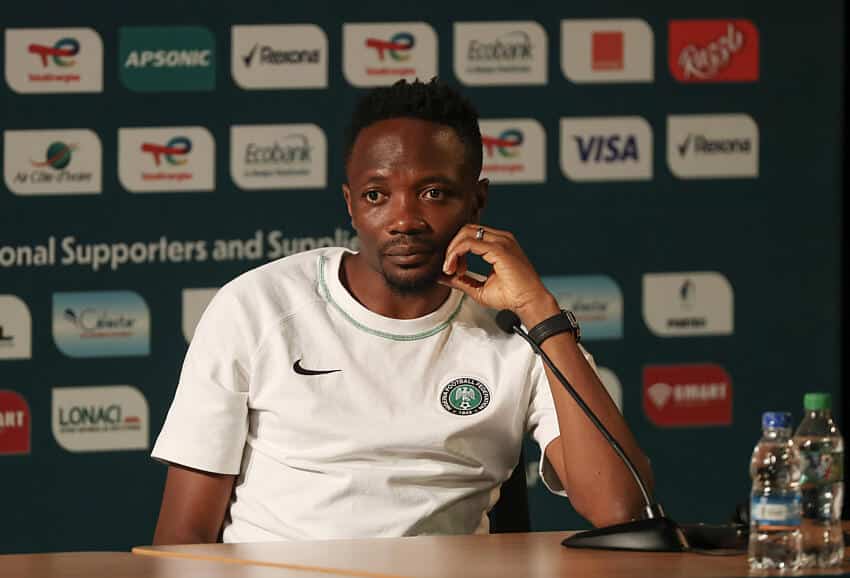 Ahmed Musa in a press conference