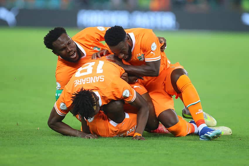 Franck Kessie in action for Ivory Coast
