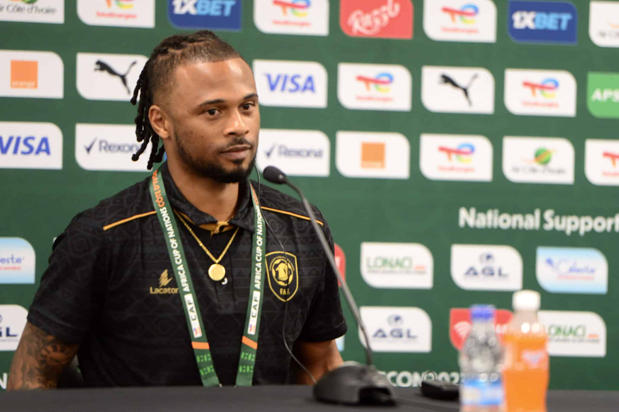 Alfredo Kulembe Fredy Ribeiro during the 2023 Africa Cup of Nations Angola press conference