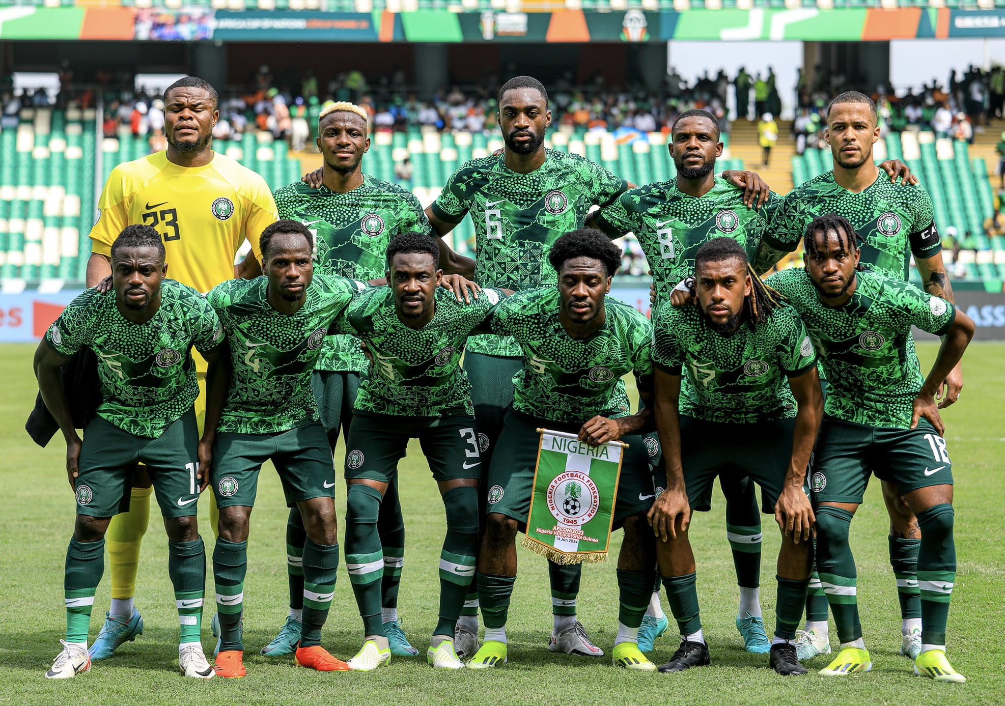 Nigeria in 100 AFCON games against Guinea Bissau