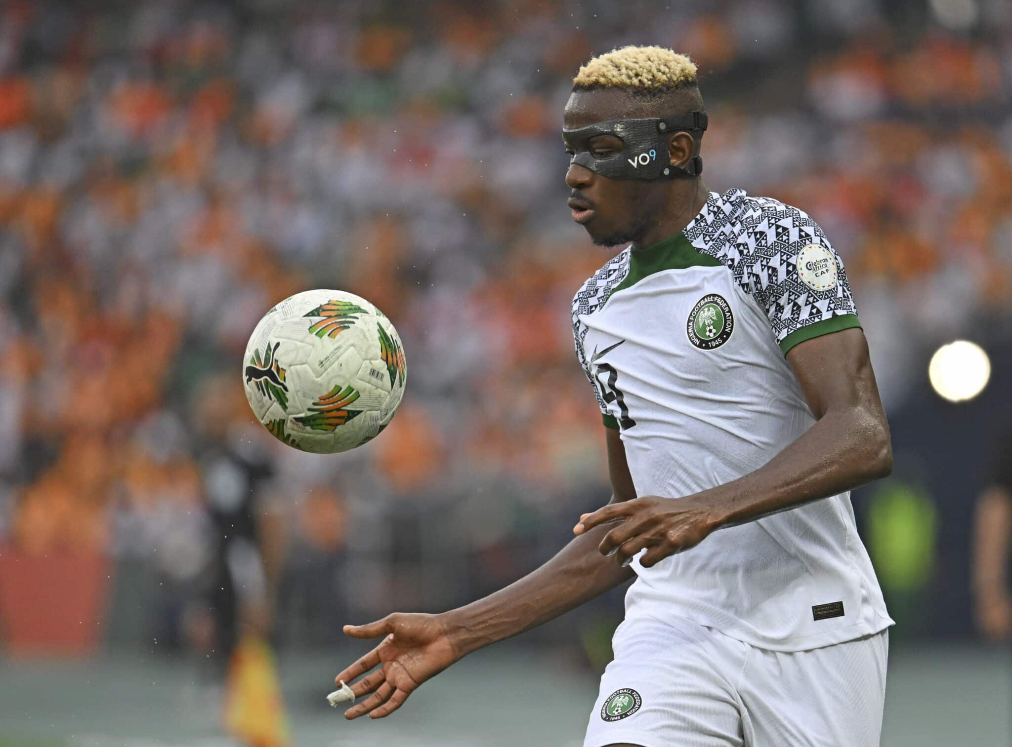 Victor Osimhen in action for Nigeria