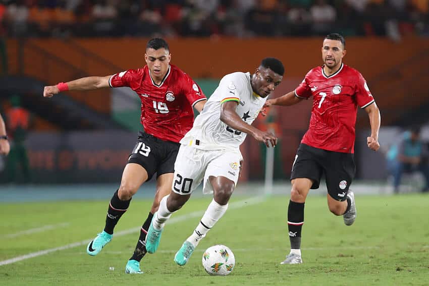 Mohammed Kudus in action for Ghana in AFCON 2023