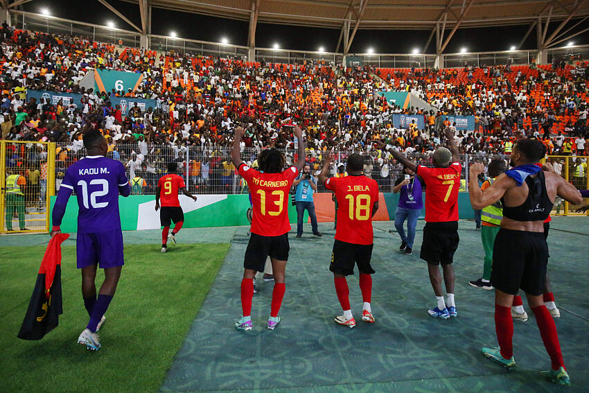 Angola team during AFCON 2023