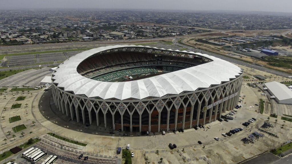  a view of the Olympic Stadium of Ebimpe in Abidjan
