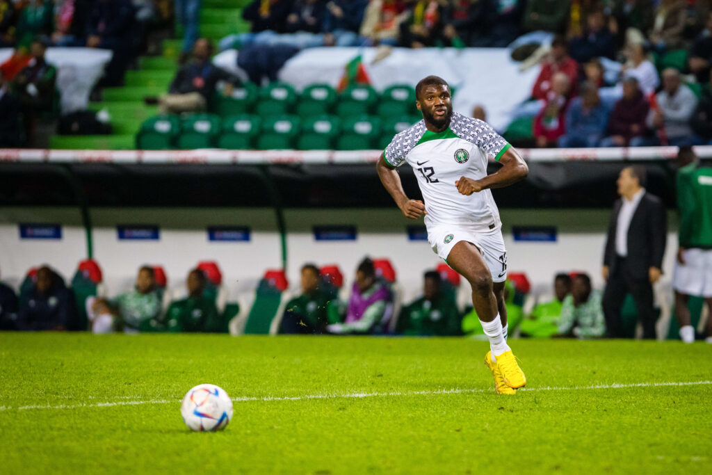 Terem Moffi in action for Super Eagles