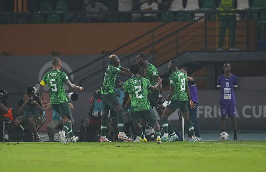 Nigeria team during AFCON 2023