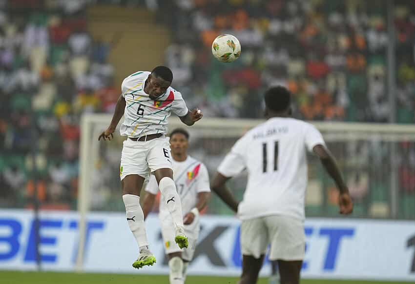 Guinea players in action during AFCON 2023