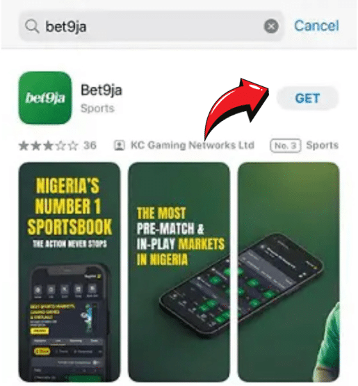 Download Bet9ja Mobile App - Android & iOS (2024) 28 Bet9ja apple download step 3