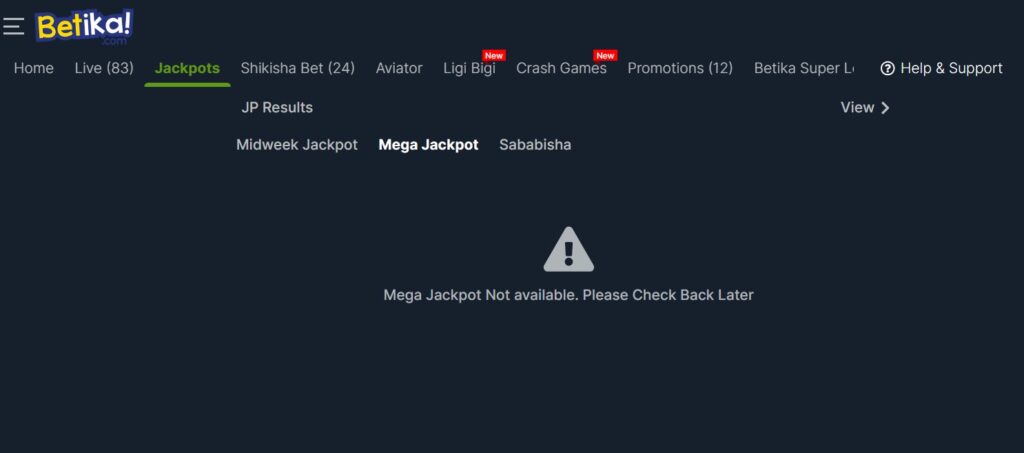 betika jackpots step 3