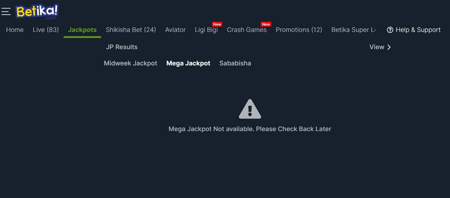 betika jackpots step 3