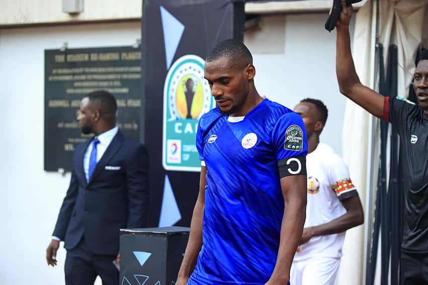 Rivers United captain Nyima Nwagwa in action for the club